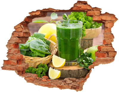 Fali matrica lyuk a falban Zöld koktél természetes környezetben