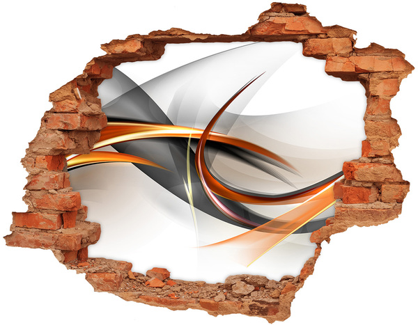 Fali matrica lyuk a falban Absztrakt színszivárgás