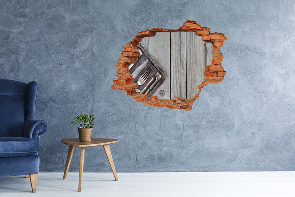 Fali matrica lyuk a falban Egy bájos étkező rusztikus stílusban