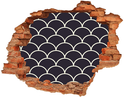 Fali matrica lyuk a falban Hullámok a sötétben