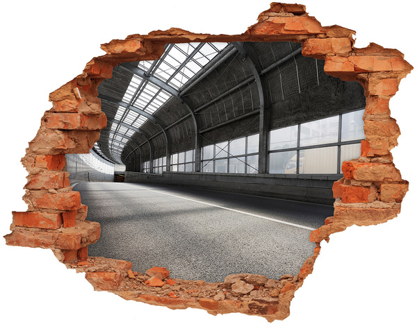 Fali matrica lyuk a falban Városi báj a lyuk mögött