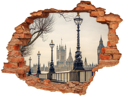 Fali matrica lyuk a falban London őszi