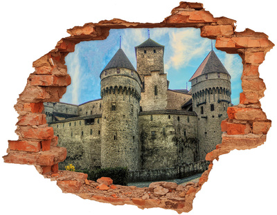 Fali matrica lyuk a falban Castle svájcban