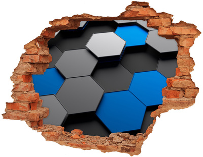 Fali matrica lyuk a falban 3d absztrakció