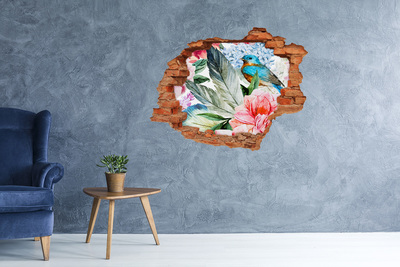 Fali matrica lyuk a falban Trópusi paradicsom madárral