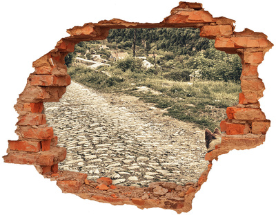 3d-s lyukat fali matrica Egy bájos vidéki út