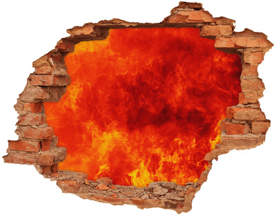 3d-s lyukat fali matrica Lángok