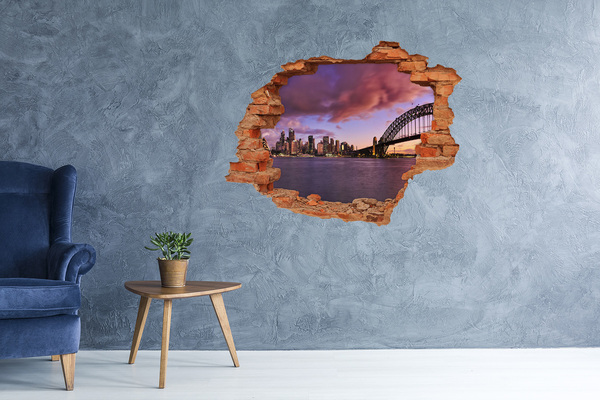 3d-s lyukat fali matrica Sydney látképe