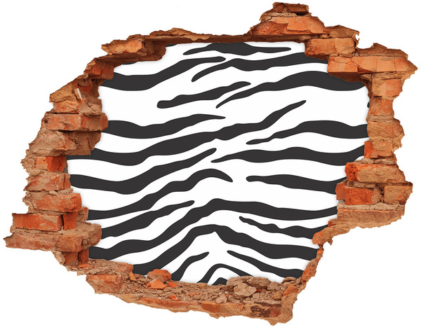 3d-s lyukat fali matrica Zebra háttér