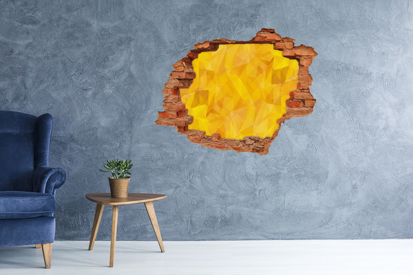 3d-s lyukat fali matrica Az arany repedés a falon