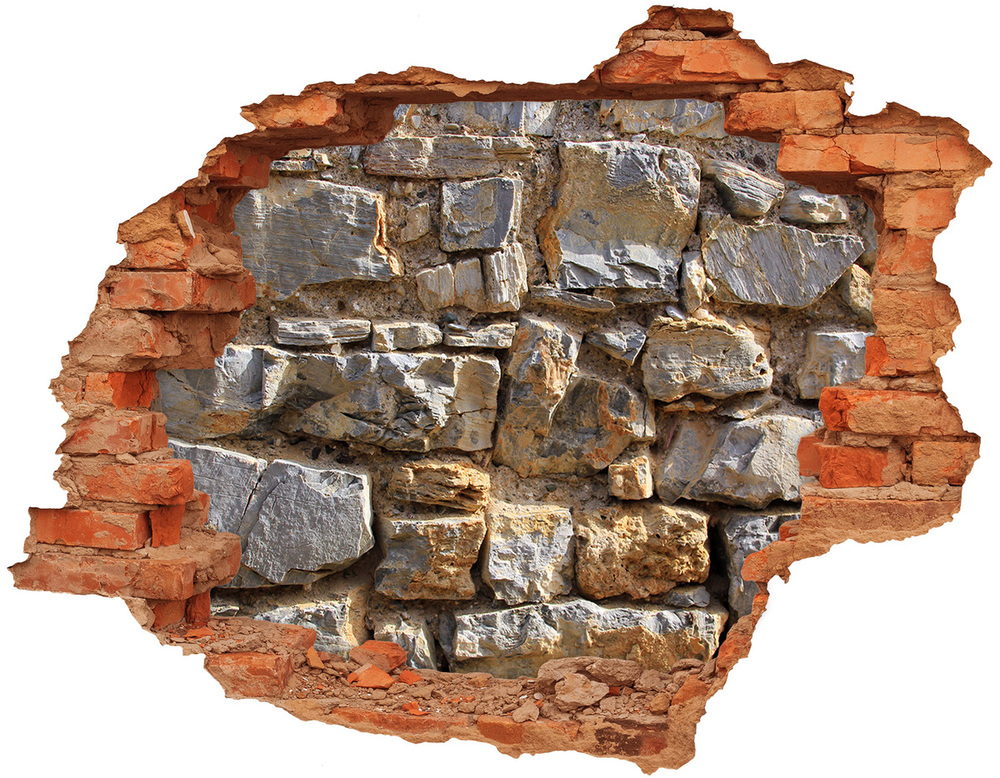 3d-s lyukat fali matrica Kő fal