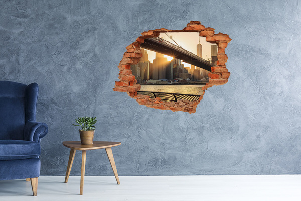 3d-s lyukat fali matrica Híd a lenyugvó napban