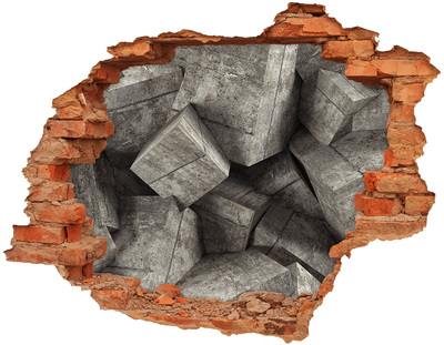3d-s lyukat fali matrica Beton kocka