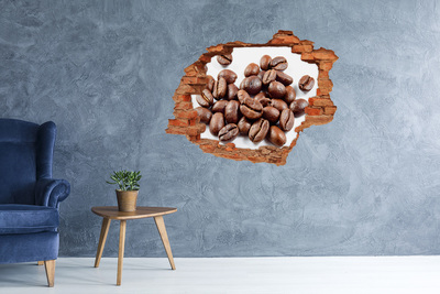 3d-s lyukat fali matrica Kávé egy romos falban
