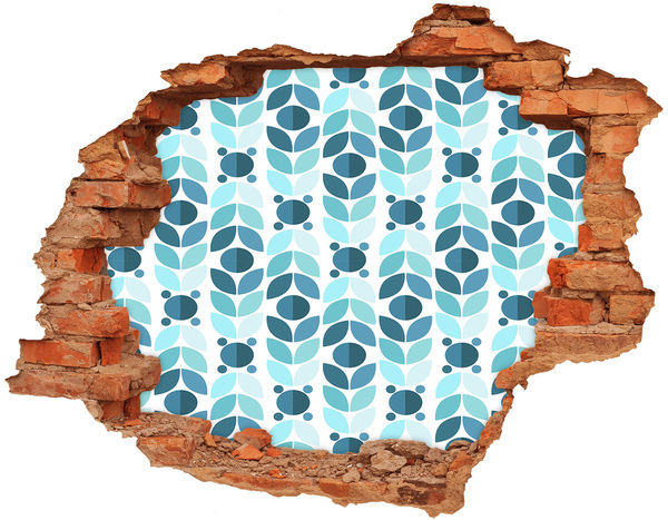 3d-s lyukat fali matrica Lyuk a falban virágminta