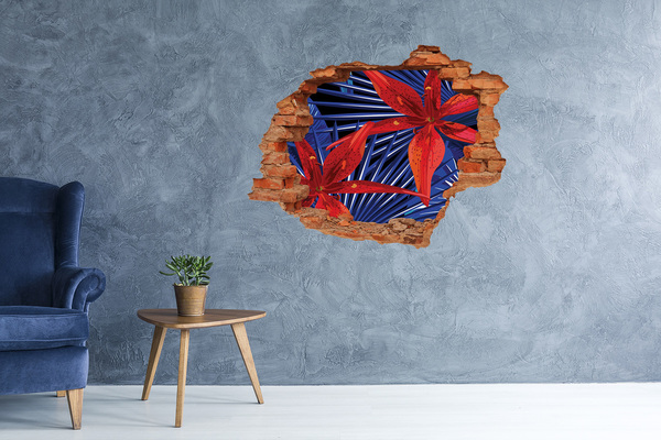 3d-s lyukat fali matrica Virágos színpompa