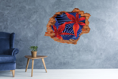 3d-s lyukat fali matrica Virágos színpompa