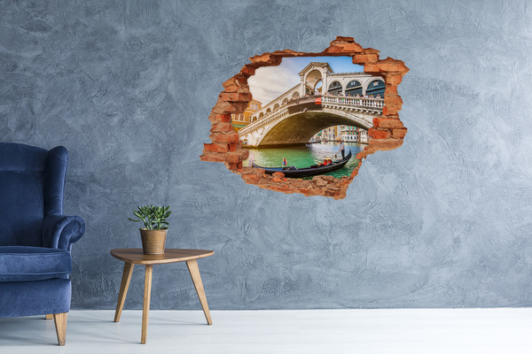 3d-s lyukat fali matrica Rialto híd Velencében