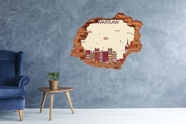 3d-s lyukat fali matrica A város a fal mögött