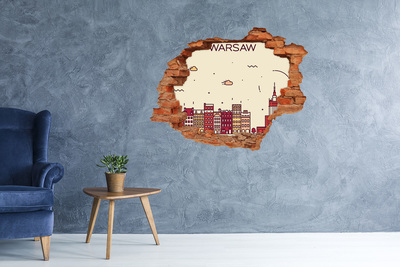 3d-s lyukat fali matrica A város a fal mögött