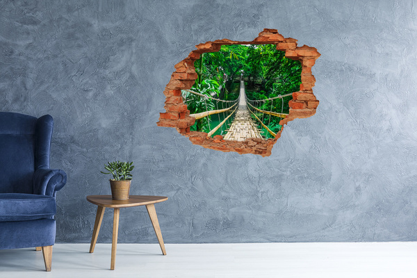 3d-s lyukat fali matrica Híd a dzsungelben