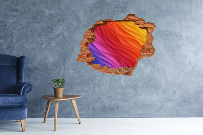 3d-s lyukat fali matrica Színhullám egy lyukban a falban