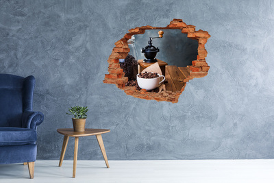 3d-s lyukat fali matrica Kávé egy otthoni kávézóban