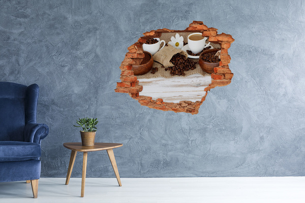 3d-s lyukat fali matrica Kávézás természetes környezetben