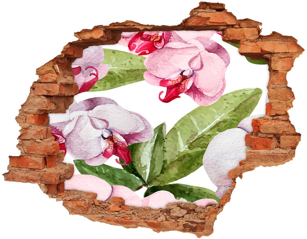3d lyuk fal dekoráció Peonies