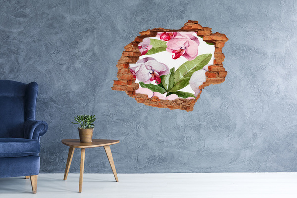 3d lyuk fal dekoráció Peonies