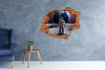 3d lyuk fal dekoráció Űrhajós
