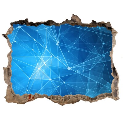 Fali matrica lyuk a falban Digitális tér a fal mögött