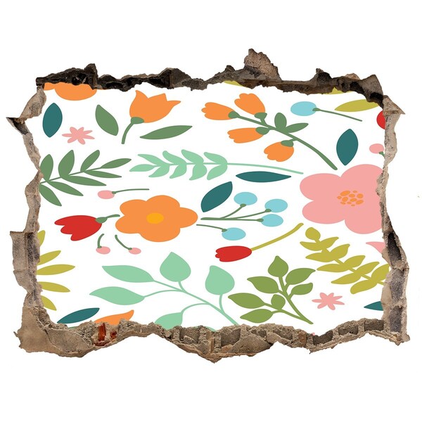 Fali matrica lyuk a falban Virágparadicsom a fal mögött