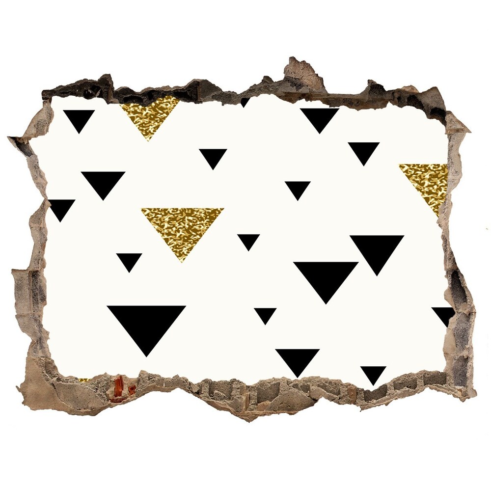 Fali matrica lyuk a falban Háromszögek háttér