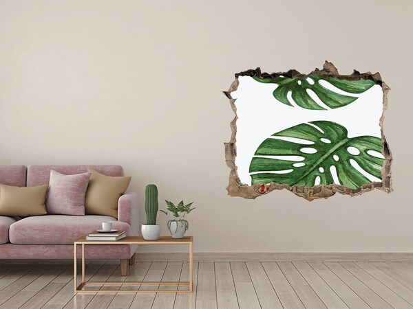 Fali matrica lyuk a falban Monstera