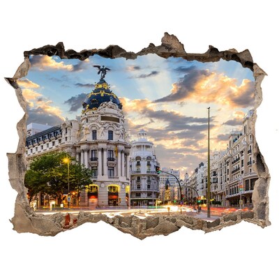 Fali matrica lyuk a falban Madrid, spanyolország