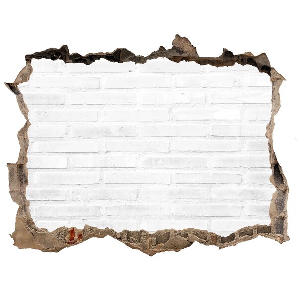 Fali matrica lyuk a falban Egy sérült fal, kilátással a téglákra