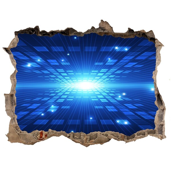 Fali matrica lyuk a falban Digitális tér a fal mögött