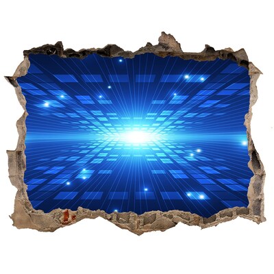 Fali matrica lyuk a falban Digitális tér a fal mögött