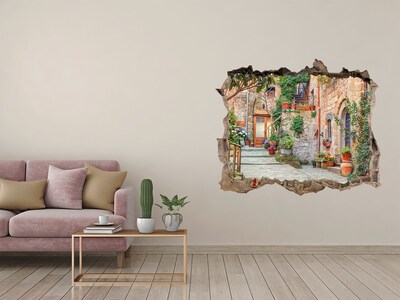 Fali matrica lyuk a falban Egy bájos város Toszkánában