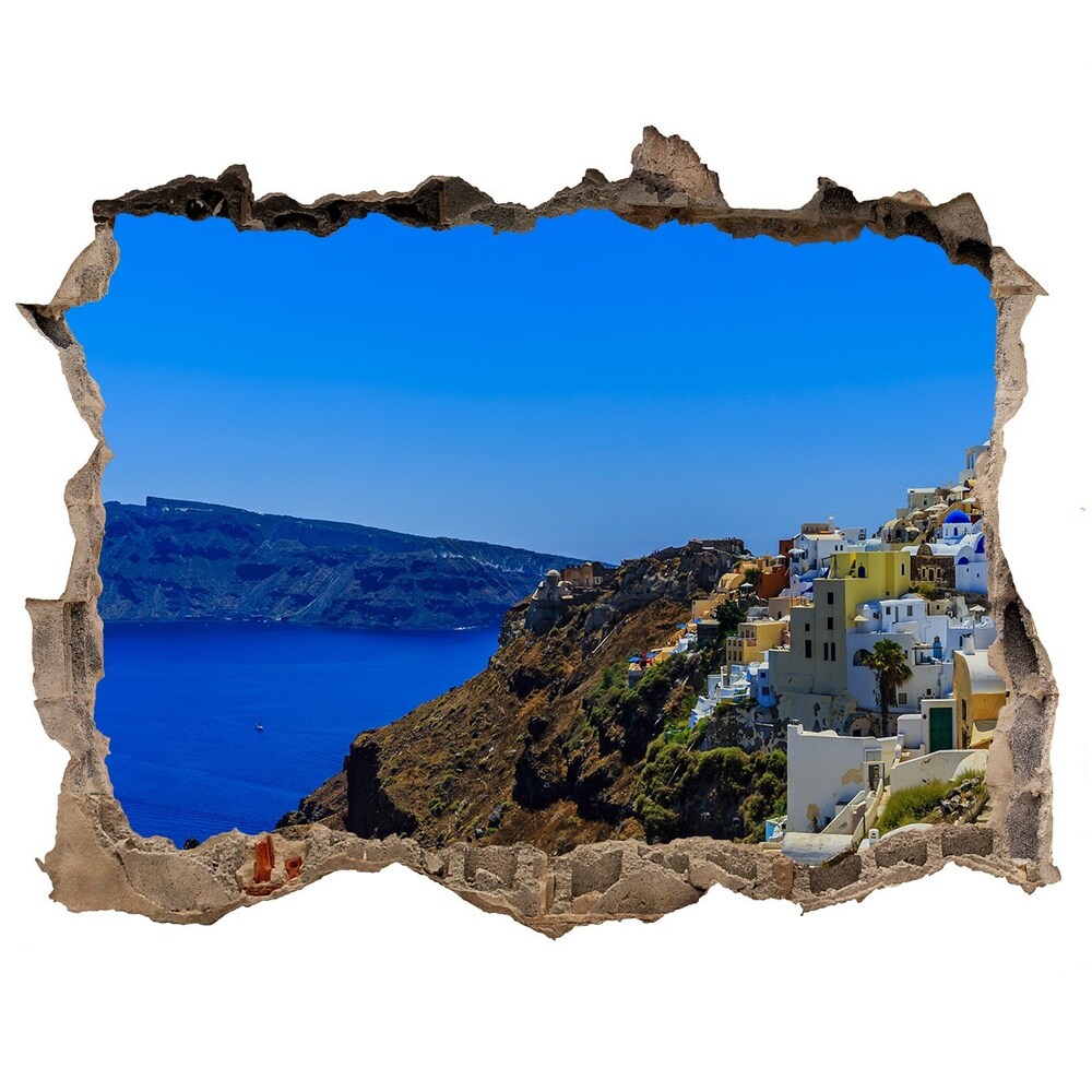 Fali matrica lyuk a falban Santorini görögország