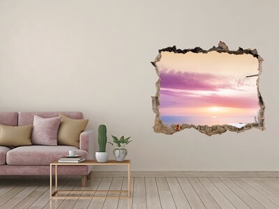 Fali matrica lyuk a falban Kilátás a görög szigetre