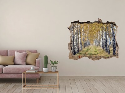 Fali matrica lyuk a falban Őszi nyírfa sikátor