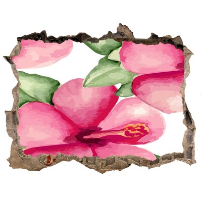 Fali matrica lyuk a falban Virágparadicsom a fal mögött