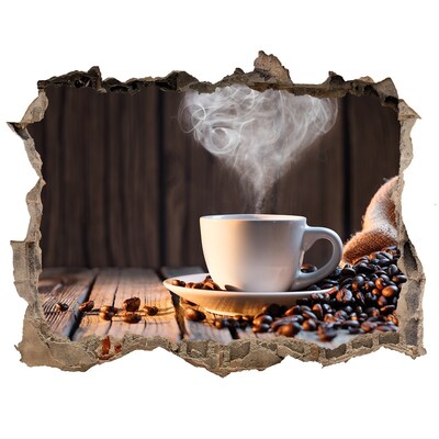 Fali matrica lyuk a falban Kávé egy hangulatos kávézóban