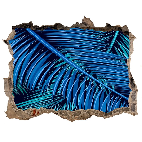 Fali matrica lyuk a falban Trópusi oázis pálmafákkal