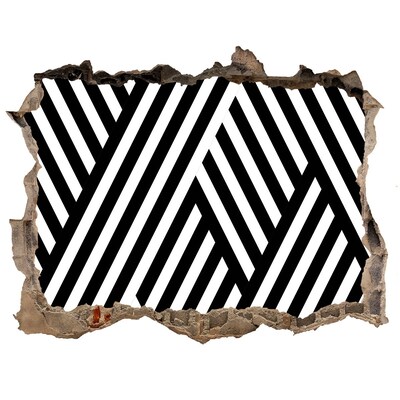 Fali matrica lyuk a falban Geometriai minták egy lyukban a falban