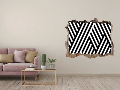 Fali matrica lyuk a falban Geometriai minták egy lyukban a falban