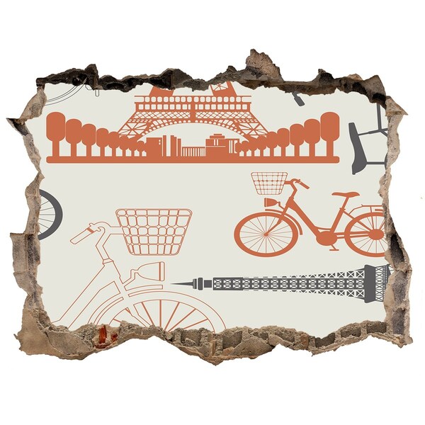 Fali matrica lyuk a falban Párizs részletesen