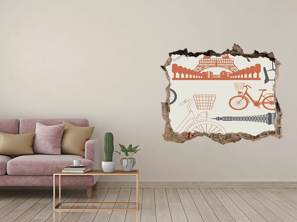 Fali matrica lyuk a falban Párizs részletesen